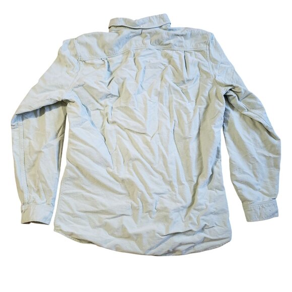 Eddie Bauer Mens Mint‎ Green Long Sleeve Button Down Shirt Size L Tall Cotton - Picture 2 of 5